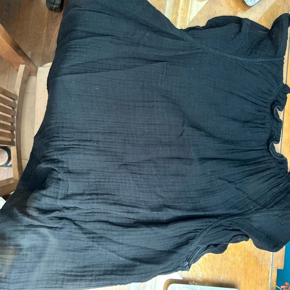 Black Ruffled Blouse - Picture 3 of 3